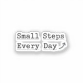 Sticker 'Petits Pas Chaque Jour'  Planificateur Minimalist (Recto)