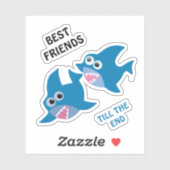 Sticker Petits requins (Feuille)