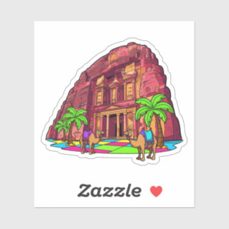Sticker Petra Jordan Travel