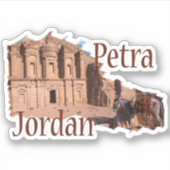 Sticker Petra, Jordanie : Le monastère (Devant)