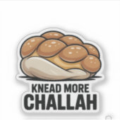 Sticker Pétrir Plus Challah Juif Juif Baking (Devant)