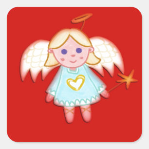 Sticker Peu d'ange sur le rouge