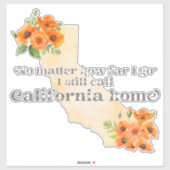 Sticker Peu importe jusqu'où je vais J'appelle toujours la (Feuille)