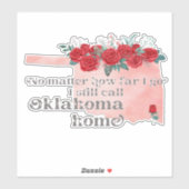 Sticker Peu importe jusqu'où je vais J'appelle toujours Ok (Feuille)