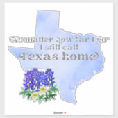 Sticker Peu importe jusqu'où je vais J'appelle toujours Te (Feuille)