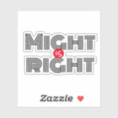 Sticker Peut-être la bonne motivation blanc rouge noir aut (Feuille)