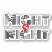 Sticker Peut-être la bonne motivation blanc rouge noir aut (Devant)