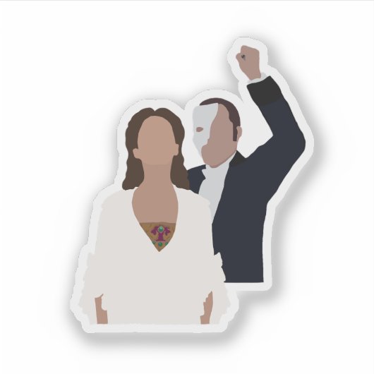 Sticker Phantom et Christine (Devant)