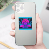 Sticker Pharaon Synthwave (Téléphone)
