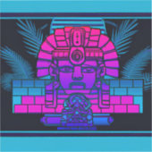 Sticker Pharaon Synthwave (Recto)