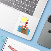 Sticker Phare (Ordinateur portable avec iPhone)