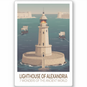 Sticker Phare d'Alexandrie 7 Merveilles du Monde