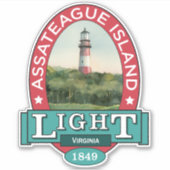 Sticker Phare d'Assateague Island (Devant)