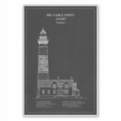 Sticker Phare de Big Sable Point - Michigan - PD (Devant)