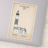 Sticker Phare de Big Sable Point - Michigan - SBD