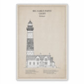 Sticker Phare de Big Sable Point - Michigan - SBD (Devant)