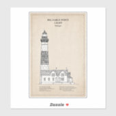 Sticker Phare de Big Sable Point - Michigan - SBD (Feuille)