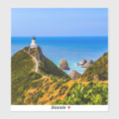 Sticker Phare de Nugget Point, Nouvelle-Zélande (Feuille)
