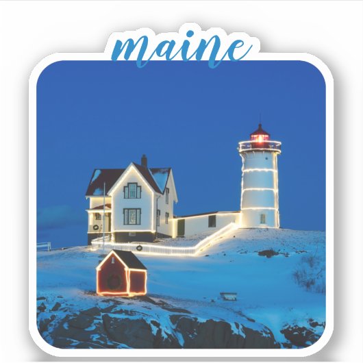 Sticker Phare du Maine Nubble (Devant)