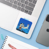 Sticker Phare du Maine Nubble (Ordinateur portable avec iPhone)