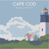 Sticker Phare du Massachusetts de Cape Cod (Devant)