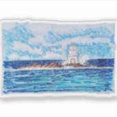 Sticker Phare en bleu (Devant)