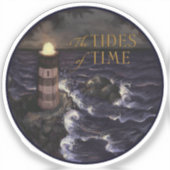 Sticker Phare "Les Marées du Temps" dans une tempête (Recto)