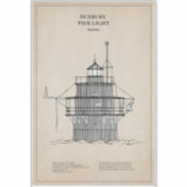 Sticker Phare lumineux de Duxbury Pier - Massachusetts - S (Devant)