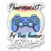 Sticker Pharmacien De Jeu De Jour Par Nuit (Devant)