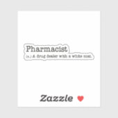 Sticker Pharmacien - Un Vendeur De Médicaments Avec Un Man (Feuille)