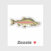 Sticker Phase de frai Saumon rose (Feuille)