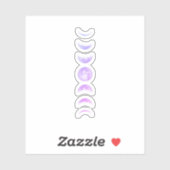 Sticker Phases de la Lune Astronomie Cool (Feuille)