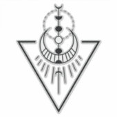 Sticker phases de lune triangulaire (Devant)