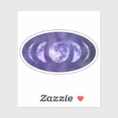 Sticker Phases Lune Boho Lunaire (Feuille)