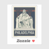 Sticker Philadelphie | Institut Benjamin Franklin (Feuille)