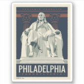 Sticker Philadelphie | Institut Benjamin Franklin (Devant)