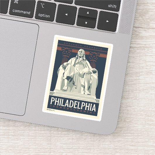 Sticker Philadelphie | Institut Benjamin Franklin (Détail)