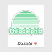 Sticker Philadelphie Pennsylvanie (Feuille)