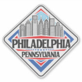 Sticker Philadelphie Pennsylvanie (Devant)