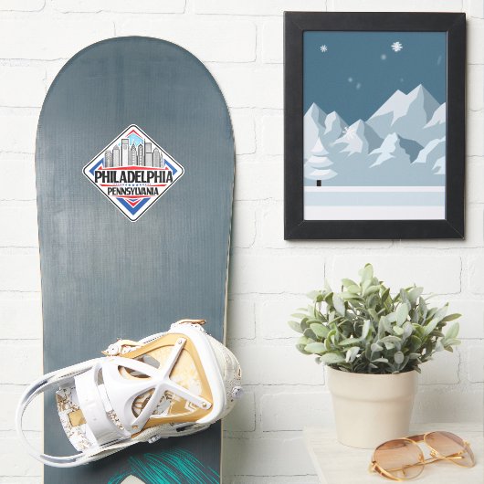 Sticker Philadelphie Pennsylvanie (Snowboard)