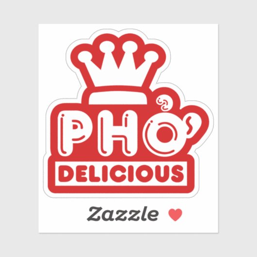 Sticker Pho King Delicious (Feuille)