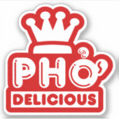 Sticker Pho King Delicious (Devant)