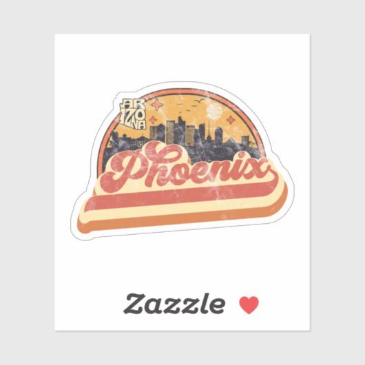Sticker Phoenix, Arizona (Feuille)