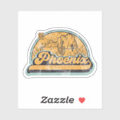Sticker Phoenix, Arizona (Feuille)