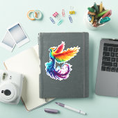 Sticker Phoenix coloré Diversité des oiseaux LGBTQ Aimer t (Couverture iPad)