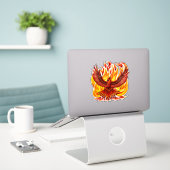 Sticker Phoenix mythologique immortelle Créature (Ordinateur portable sur le bureau)