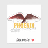 Sticker Phoenix Vingate Graphic (Feuille)