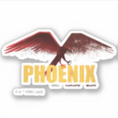 Sticker Phoenix Vingate Graphic (Devant)