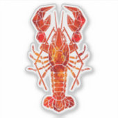 Sticker Phomard polygonal rouge (Devant)