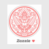 Sticker Phoque Garuda de Siam (Thaïlande) (Feuille)